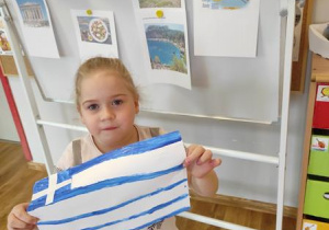 Flaga Grecji w wykonaniu Joasi.